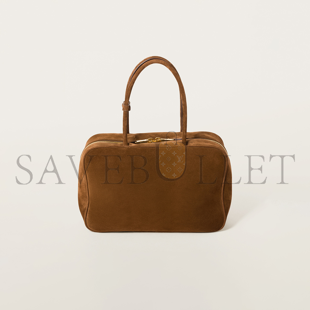 MIU MIU SUEDE BEAU BAG 5BB117 (34*23*10cm) MIU MIU SUEDE BEAU BAG 5BB117 (34*23*10cm)
